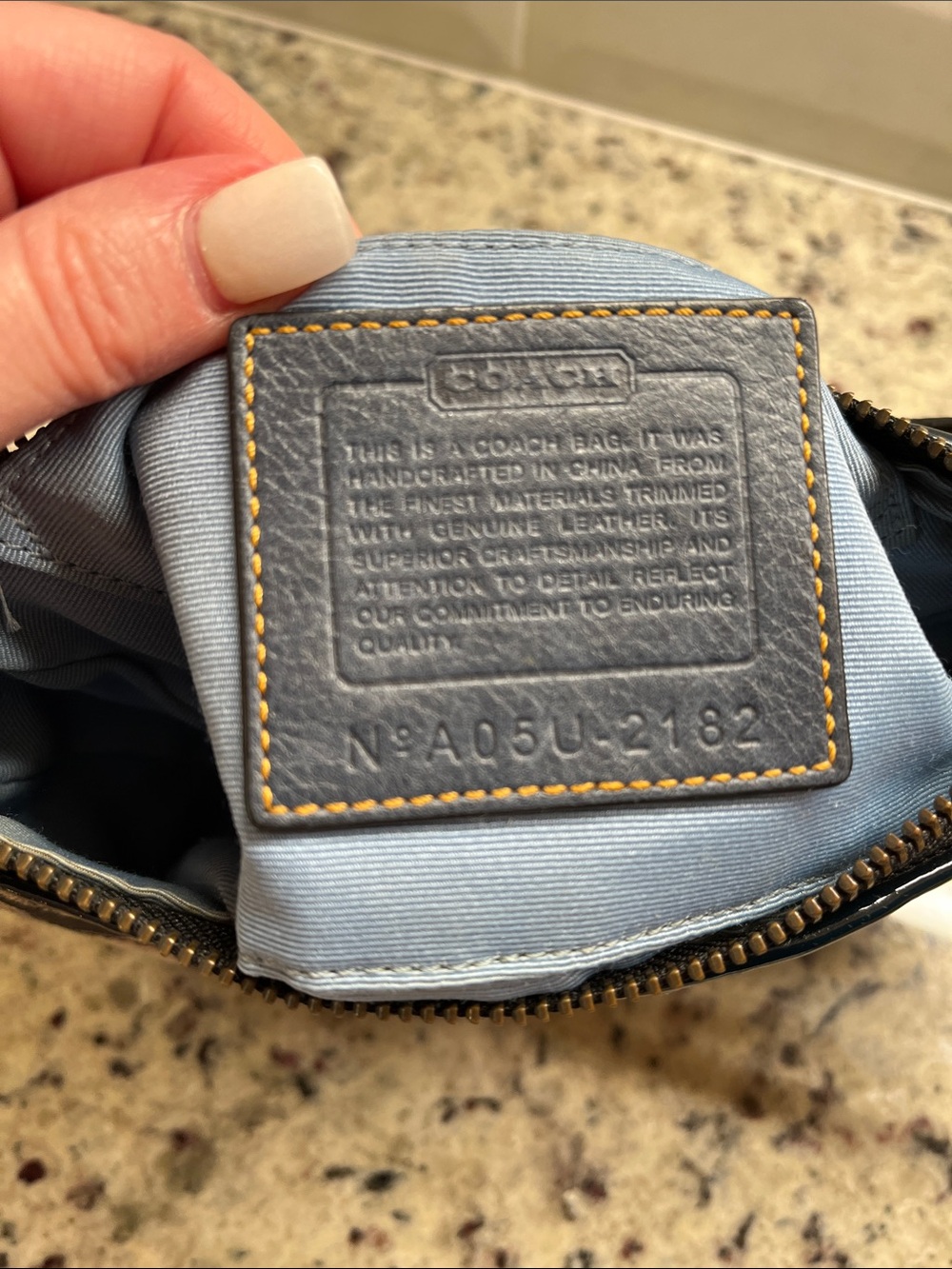 Coach Vintage Denim Signature Demi Bag with Tie Dye Accents EUC - Picture 11 of 13